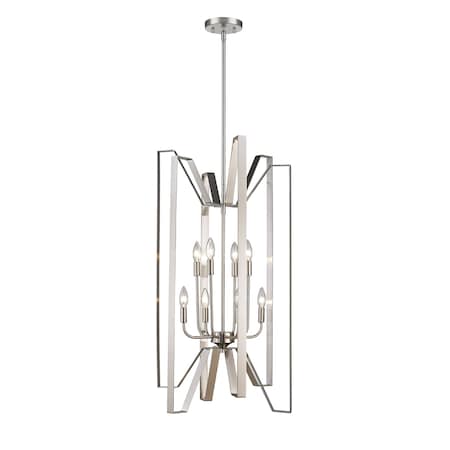 Z-Lite Marsala 8 Light Pendant, Brushed Nickel 4000-8BN